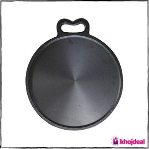 Bharath Agencies Pre-Seasoned Cast Iron Dosa Tawa (12-inch)