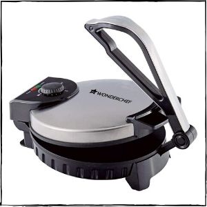 Wonderchef Magic 1100-Watt Roti Maker (Steel)