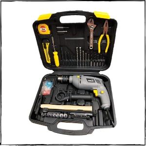 CAMEL BRAND 13 mm 850W Impact Drill Machine with Reversible Function 100 Accessories