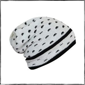 FabSeasons Acrylic Woolen Slouchy Beanie (White)