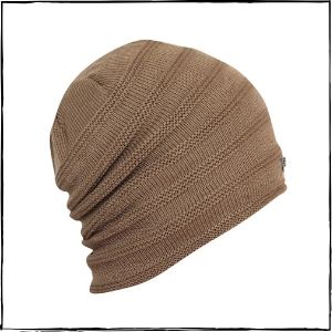 FabSeasons Acrylic Woolen Slouchy Beanie (Brown)
