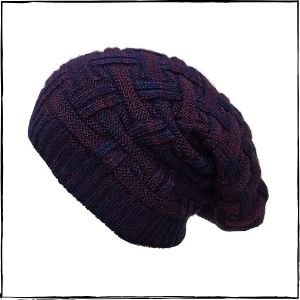 Gajraj Knitted Beanie Cap (Purple)