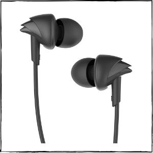 boAt BassHeads 100 in-Ear Headphones (Black)