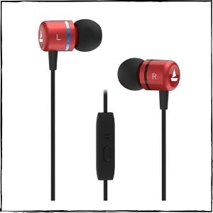 boAt Bassheads 107 Wired Earphones (Red)