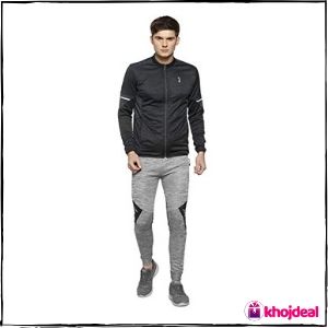 Campus Sutra Men Mandarin Collar Tracksuit