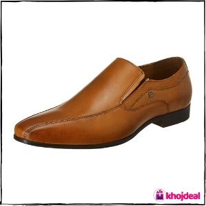 Red Tape Men's Slip On Formal Shoes (Tan)