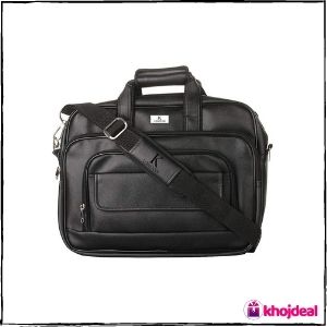 K London Artificial Leather Laptop Bag (15-inch)