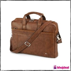 TULMAN PU Leather Laptop Bag (15.6-inch)