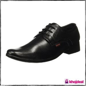 Red Chief Men's Lace-up Formal Shoes (Black)