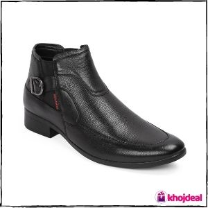 Red Chief Men's Slip-on Formal Shoes (Black)