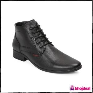 Red Chief Men's Lace-up Formal Shoes (Black)