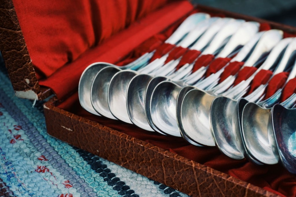 Silver Spoons in a Case