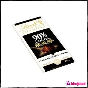 Lindt Excellence 90% Cocoa Dark Supreme Noir Chocolate Bar