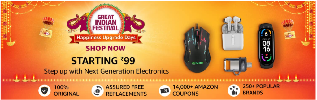 Amazon Diwali Offers On Electronics