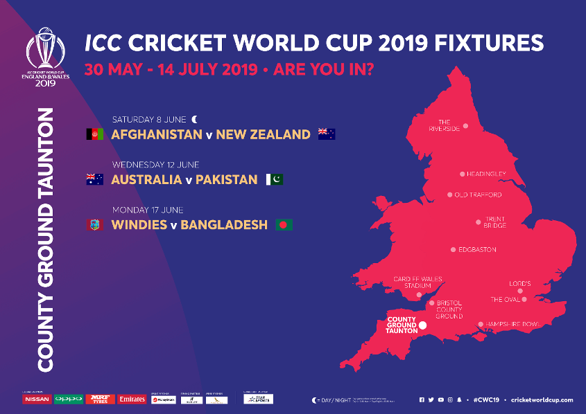 County Ground Taunton Stadium ICC Cricket World Cup 2021 Venue