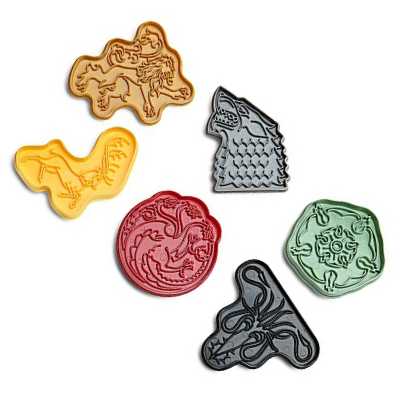 Game of Thrones House Sigil Plastic Cookie Cutter Set