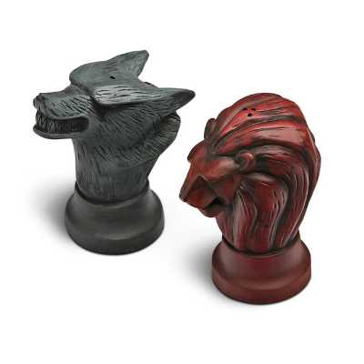 Game of Thrones Stark and Lannister Map Marker Salt and Pepper Shakers