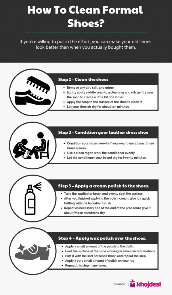How to clean formal shoes