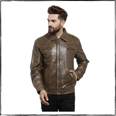 Teakwood-Leathers-Olive-Green-Genuine-Leather-Jacket
