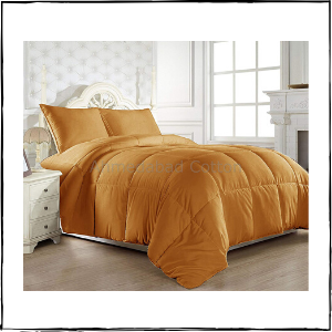 HUESLAND-by-Ahmedabad-Cotton-Ultra-Plush-Microfibre-Double-Comforter-Mustard-–-Best-Cooling-Blanket