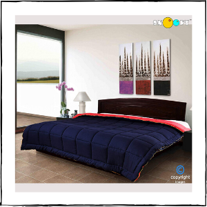 Snoopy-Home-Ultra-Soft-Microfibre-Reversible-Double-Bed-Comforter-–-King-Size-Navy-Blue-and-Red-–-Best-Lightweight-Blanket